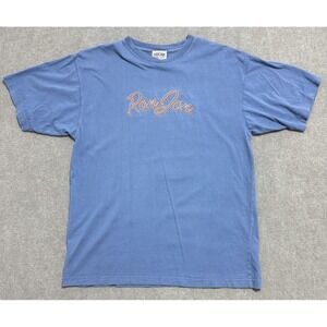 Ron Jon Surf Shop Shirt Mens Large Blue Embroidered Script Logo‎ T-Shirt Casual